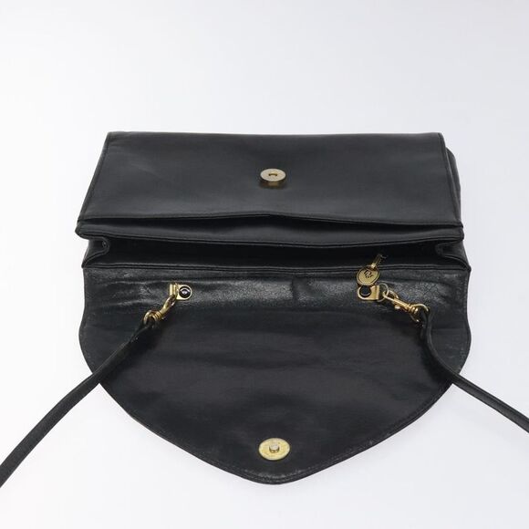 Dior Cd Black Leather Shoulder Bag (Pre-Owned) - Picture 11 of 16